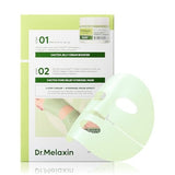 Dr.Melaxin CACTOX V-Lifting Mewing Band – Cactox + Caffeine + Collagen Double Chin Lifting Band for Sagging Jawline & Facial Puffiness 8 pcs (2 pcs)